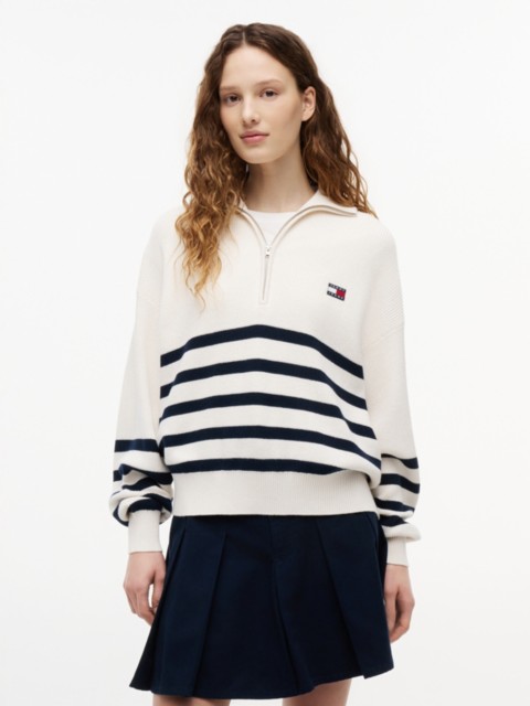 Женские джинсы Tommy Hilfiger Tommy Jeans Quarter-Zip Sweater
