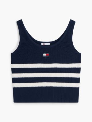 Tommy Jeans Striped Sweater Tank Top | Tommy Hilfiger USA