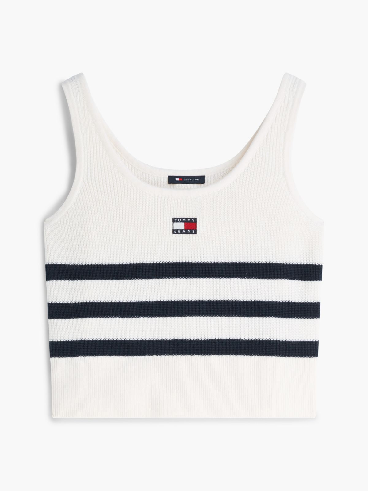 Tommy Jeans Striped Sweater Tank Top — Ancient White Stripe