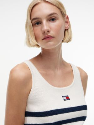 Женские джинсы Tommy Hilfiger Tommy Jeans Striped Sweater Tank Top — фото 3