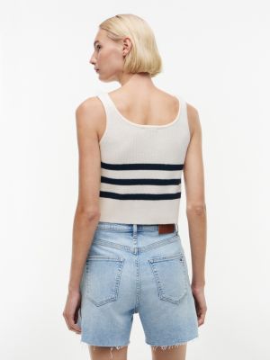 Женские джинсы Tommy Hilfiger Tommy Jeans Striped Sweater Tank Top — фото 4