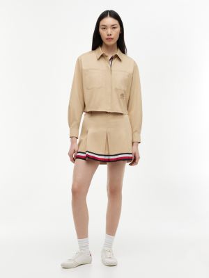 Женские рубашки Tommy Hilfiger Tommy Jeans Relaxed Cropped Shirt — фото 2