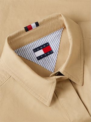 Женские рубашки Tommy Hilfiger Tommy Jeans Relaxed Cropped Shirt — фото 6