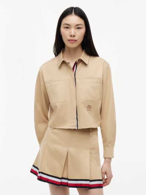 Женские рубашки Tommy Hilfiger Tommy Jeans Relaxed Cropped Shirt