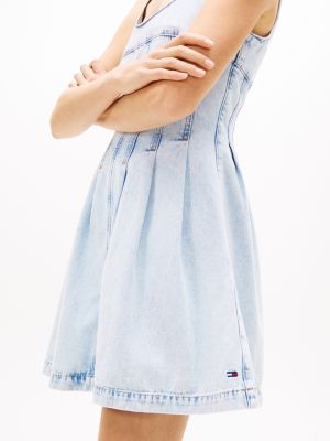 Женские платья Tommy Hilfiger Tommy Jeans Pleated Denim Mini Dress — фото 3