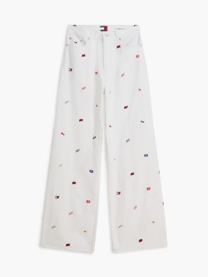 Женские джинсы Tommy Hilfiger Tommy Jeans Sailing Flag Wide Leg Jean — фото 5
