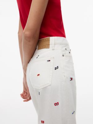 Женские джинсы Tommy Hilfiger Tommy Jeans Sailing Flag Wide Leg Jean — фото 3