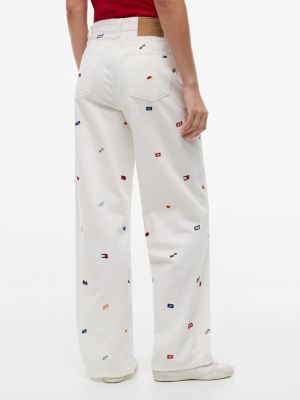 Женские джинсы Tommy Hilfiger Tommy Jeans Sailing Flag Wide Leg Jean — фото 4