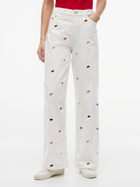 Женские джинсы Tommy Hilfiger Tommy Jeans Sailing Flag Wide Leg Jean