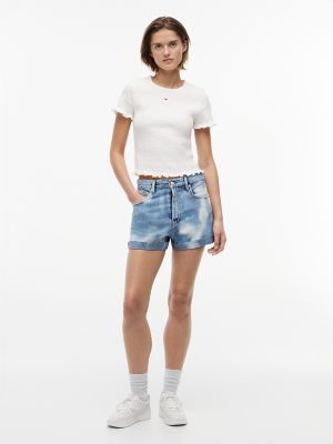 Женские джинсы Tommy Hilfiger Tommy Jeans Cuffed Denim Short — фото 2