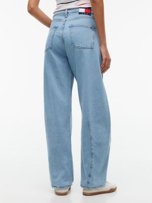 Женские джинсы Tommy Jeans Stretch Barrel Jean, цвет: Джинсовый светлый — фото 5