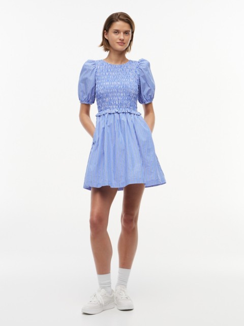 Женские платья Tommy Hilfiger Tommy Jeans Shirred Poplin Mini Dress