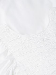 Tommy Jeans Shirred Poplin Mini Dress — Ecru 6