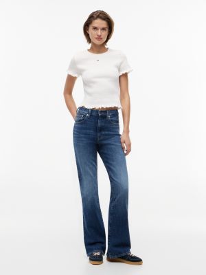 Женские футболки Tommy Hilfiger Tommy Jeans Slim Fit Shirred T-Shirt — фото 2
