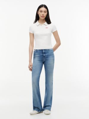 Женские джинсы Tommy Hilfiger Tommy Jeans Slim Fit Rib-Knit Polo — фото 2