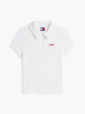 Женские джинсы Tommy Hilfiger Tommy Jeans Slim Fit Rib-Knit Polo — фото 5