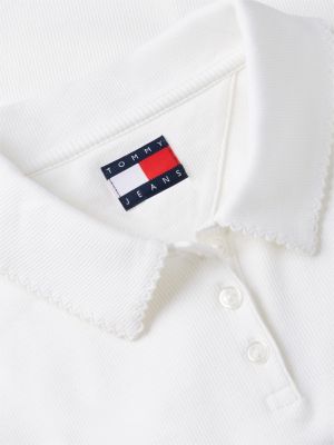 Женские джинсы Tommy Hilfiger Tommy Jeans Slim Fit Rib-Knit Polo — фото 6