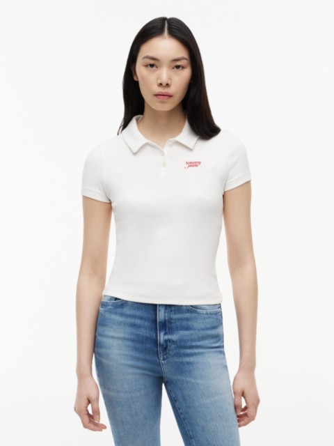 Женские джинсы Tommy Hilfiger Tommy Jeans Slim Fit Rib-Knit Polo
