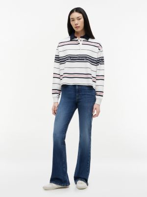Женские джинсы Tommy Hilfiger Tommy Jeans Relaxed Rugby Sweatshirt — фото 2