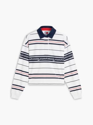Женские джинсы Tommy Hilfiger Tommy Jeans Relaxed Rugby Sweatshirt — фото 5