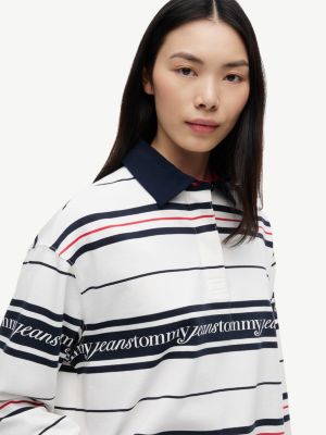 Женские джинсы Tommy Hilfiger Tommy Jeans Relaxed Rugby Sweatshirt — фото 3