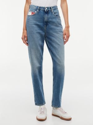 Tommy Jeans High-Rise Tapered Jean, Denim Medium