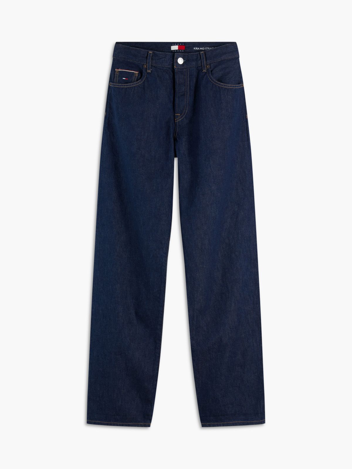 Tommy Jeans Mid-Rise Straight Jean — Denim Dark