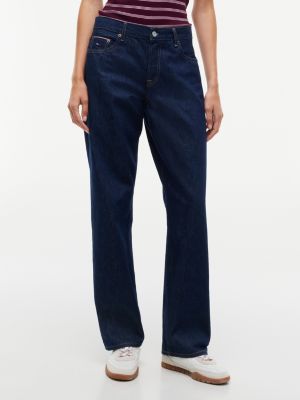 Tommy Jeans Mid-Rise Straight Jean, Denim Dark