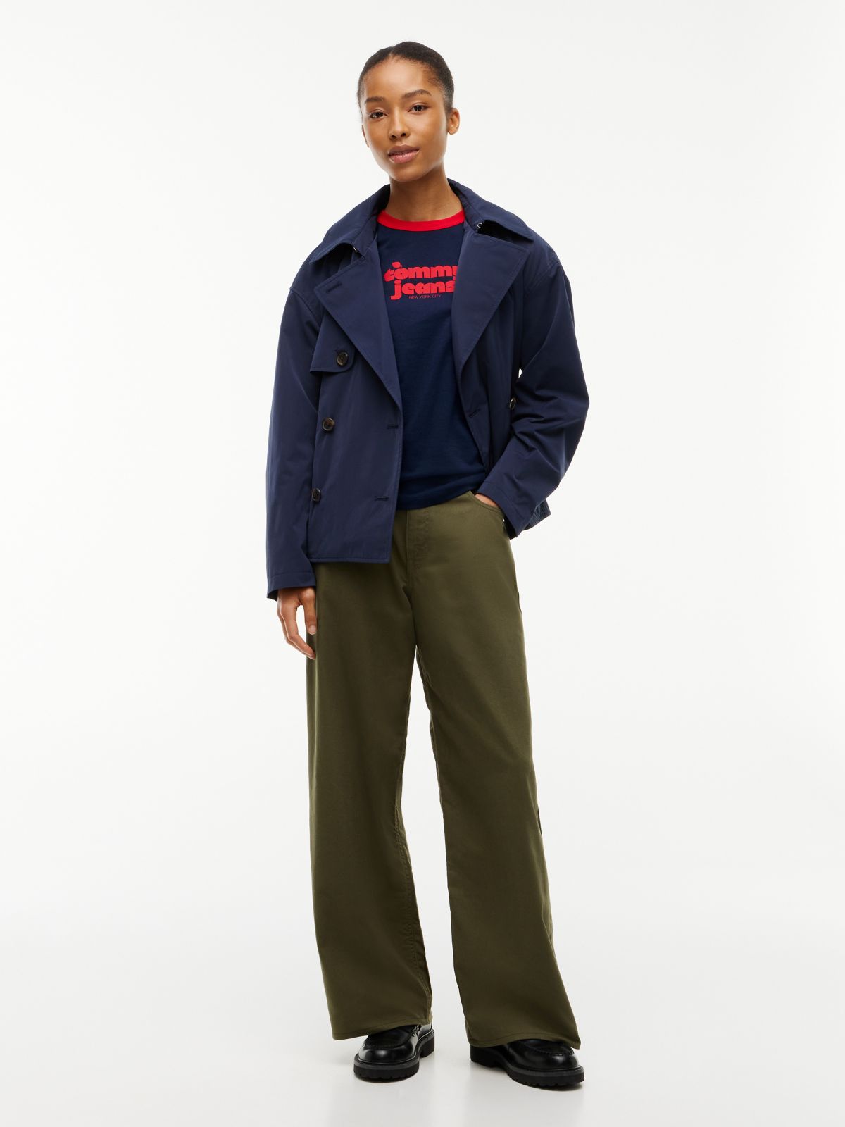 Tommy Jeans Logo Graphic T-Shirt — Dark Blue