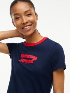 Tommy Jeans Logo Graphic T-Shirt — Dark Blue 3