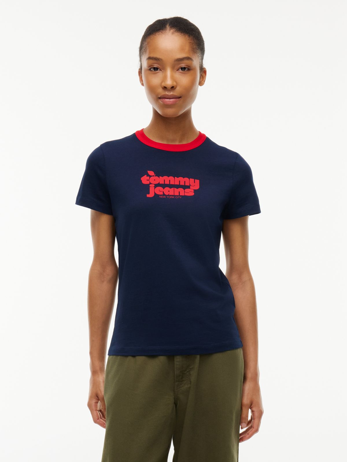 Tommy Jeans Logo Graphic T-Shirt — Dark Blue