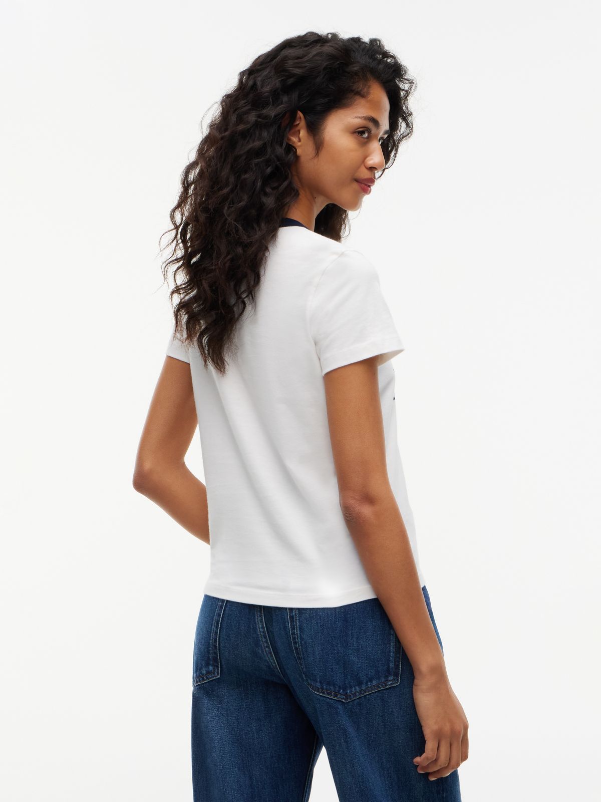 Tommy Jeans Logo Graphic T-Shirt — Off White