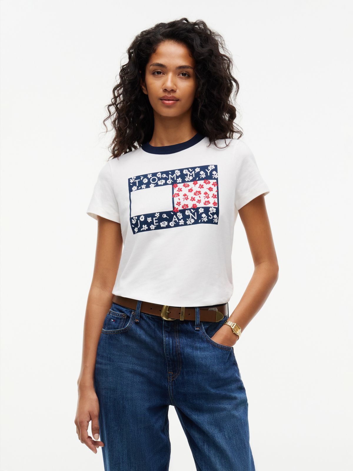 Tommy Jeans Logo Graphic T-Shirt — Off White