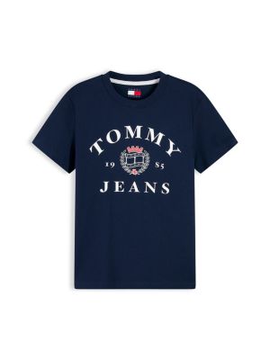 Женская футболка Tommy Jeans Varsity Crest Logo, цвет: Тёмный синий — фото 5