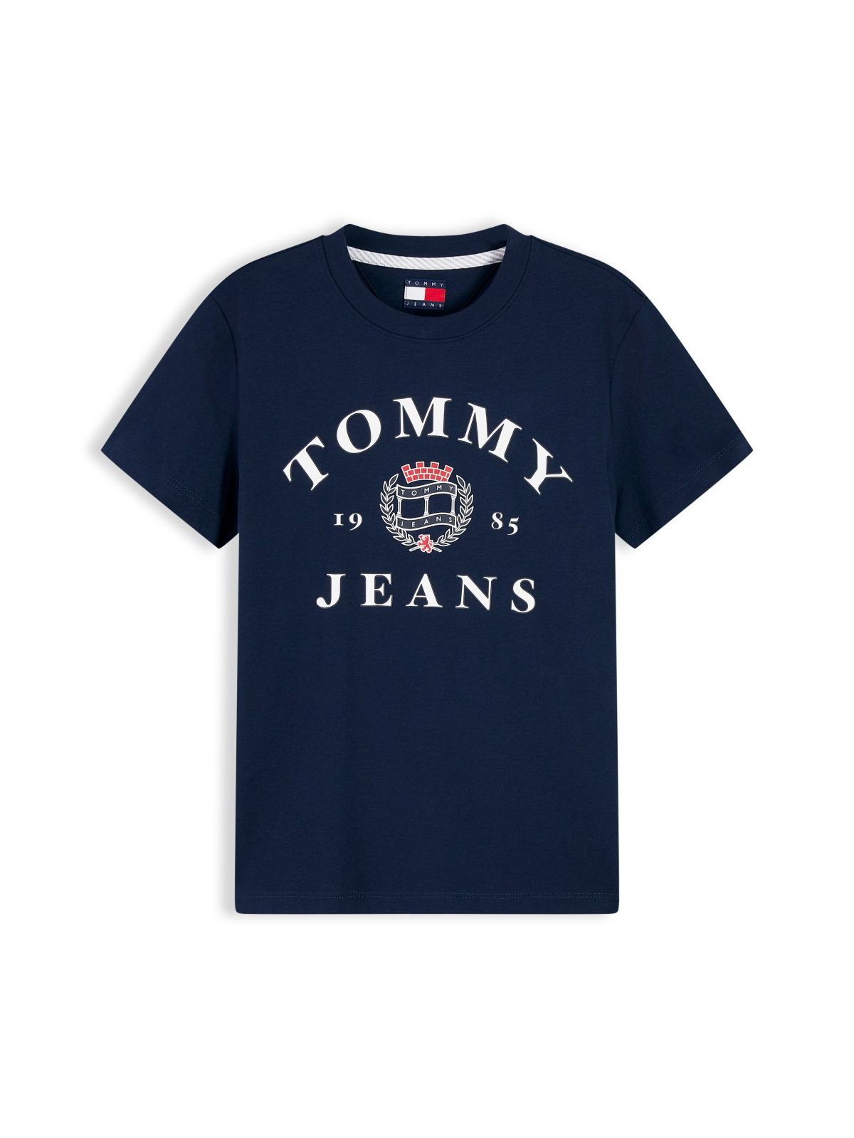 Tommy Jeans Varsity Crest Logo T-Shirt — Dark Blue