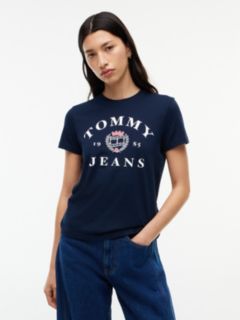 Tommy Jeans Varsity Crest Logo T-Shirt — Dark Blue 1