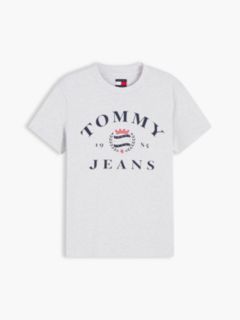 Tommy Jeans Varsity Crest Logo T-Shirt — Ice Grey Heather 5