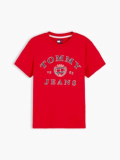 Tommy Jeans Varsity Crest Logo T-Shirt — Lavish Red 5