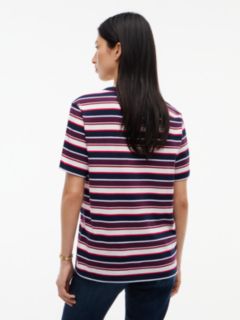 Tommy Jeans NYC Logo Striped T-Shirt — Dark Blue / Multi 4