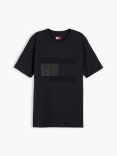 Tommy Jeans Rhinestone Flag T-Shirt — Black 5