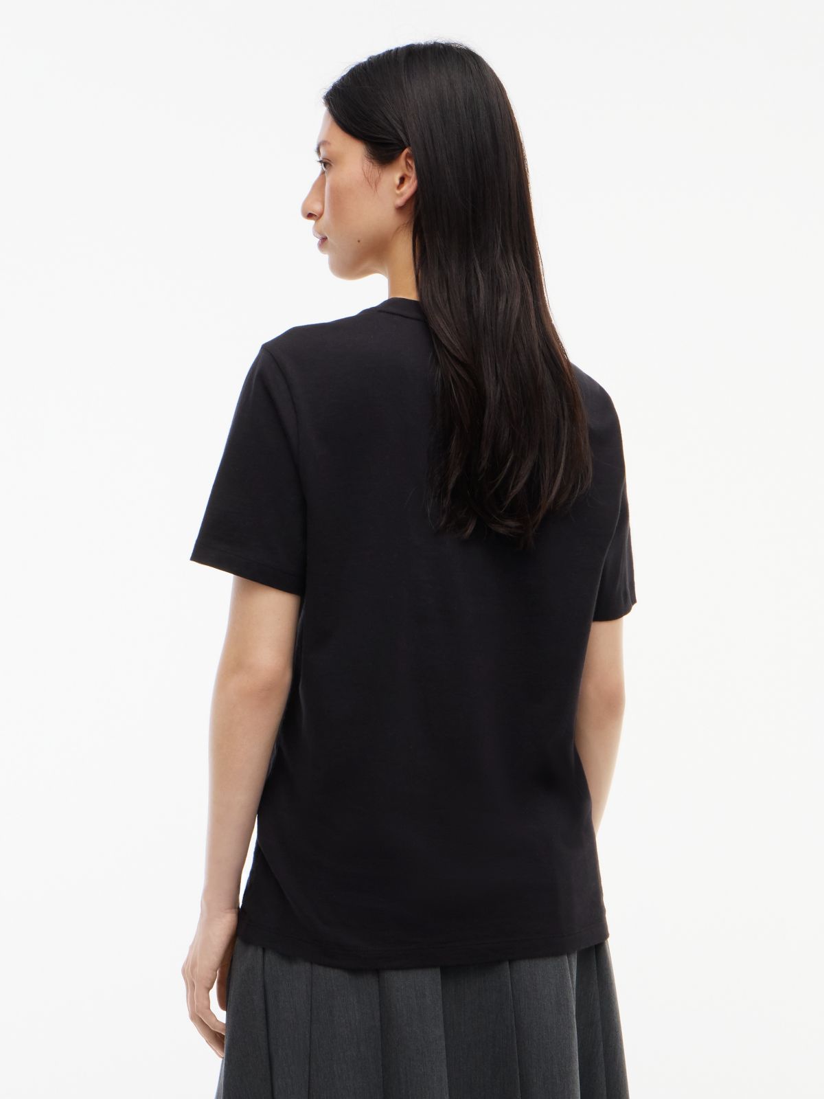Tommy Jeans Rhinestone Flag T-Shirt — Black