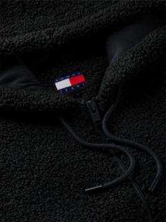 Tommy Jeans Teddy Fleece Zip Hoodie — Black 6