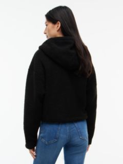 Tommy Jeans Teddy Fleece Zip Hoodie — Black 4