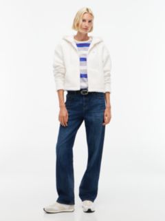 Tommy Jeans Teddy Fleece Zip Hoodie — Off White 2
