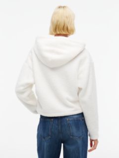 Tommy Jeans Teddy Fleece Zip Hoodie — Off White 4