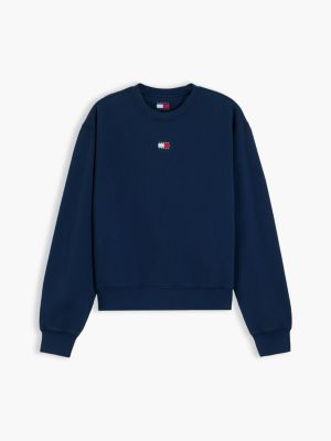 Женские джинсы Tommy Hilfiger Tommy Jeans Badge Boxy Fit Sweatshirt — фото 5