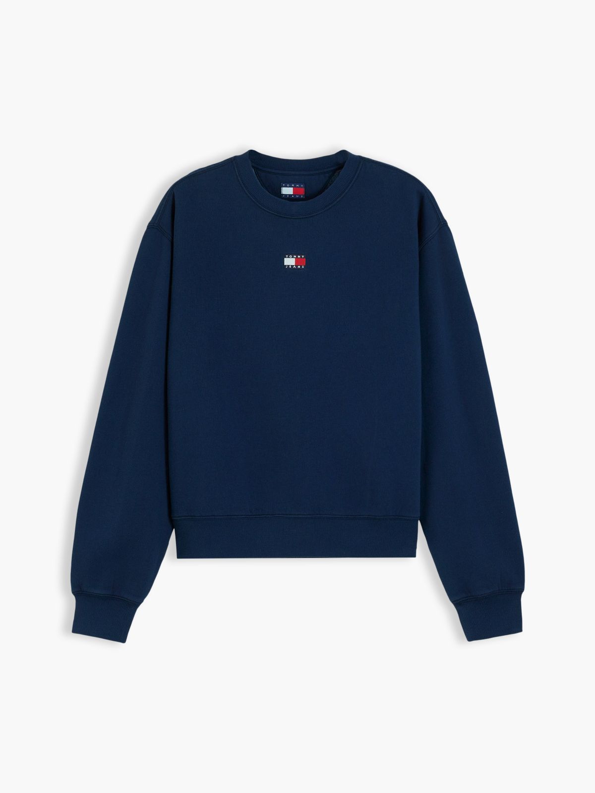 Tommy Jeans Badge Boxy Fit Sweatshirt — Dark Blue