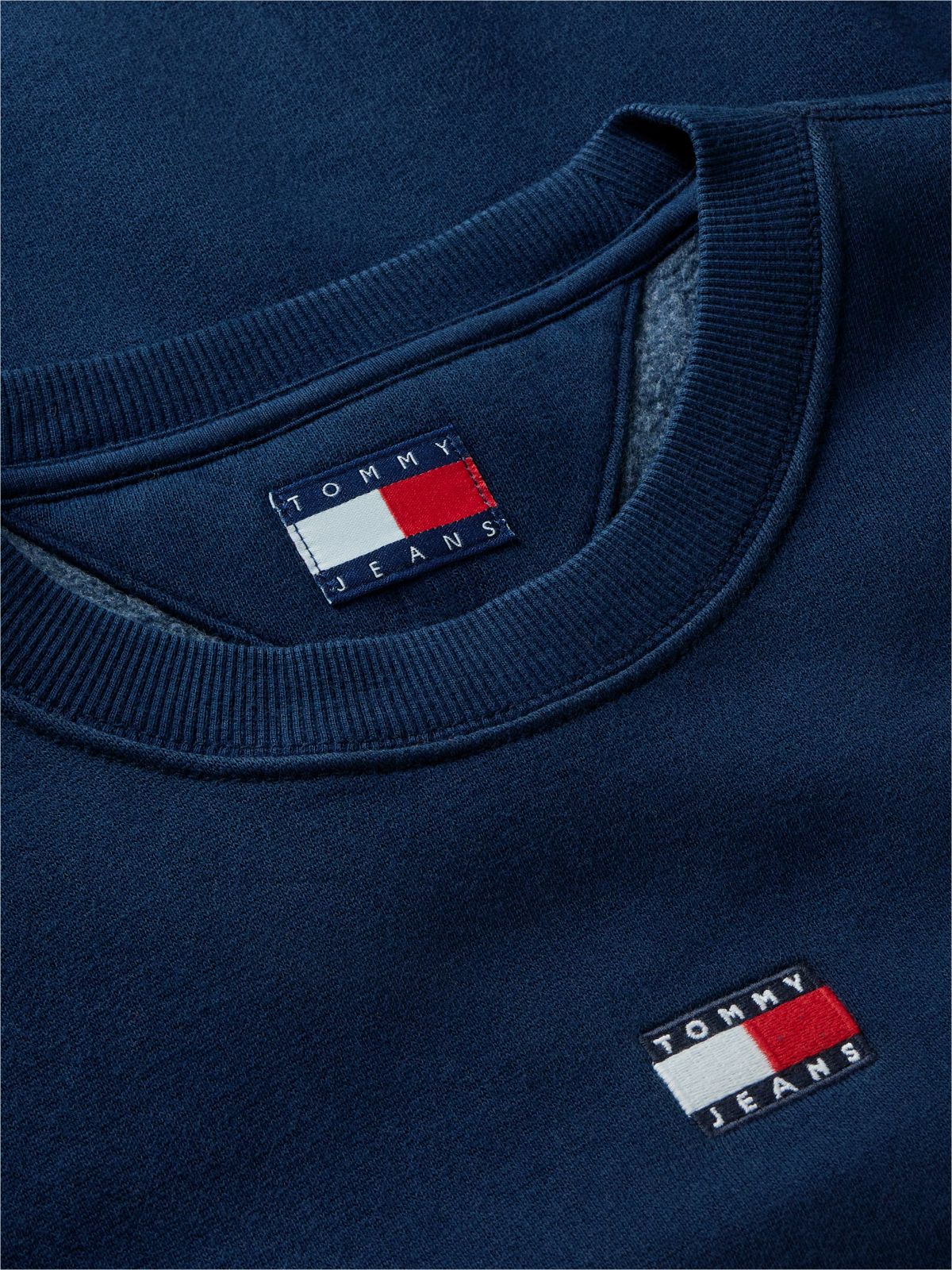 Tommy Jeans Badge Boxy Fit Sweatshirt — Dark Blue