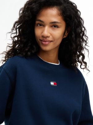 Женские джинсы Tommy Hilfiger Tommy Jeans Badge Boxy Fit Sweatshirt — фото 3