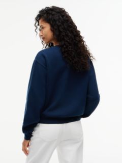 Tommy Jeans Badge Boxy Fit Sweatshirt — Dark Blue 4